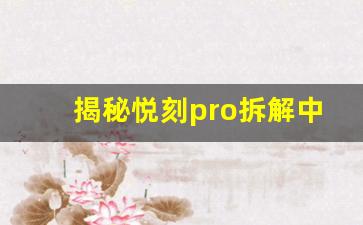 揭秘悦刻pro拆解中的内部结构与组件